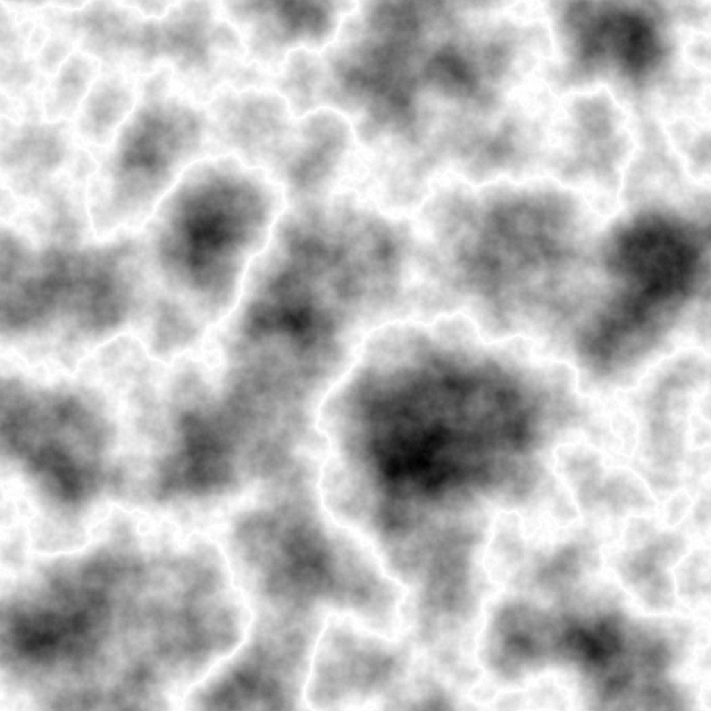 fBm heightmap with the ridges algorithm
