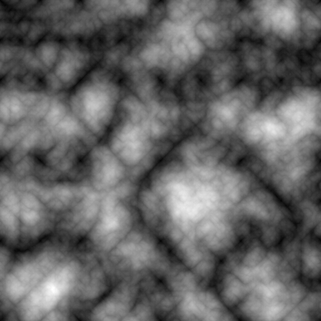 fBm heightmap with the valleys algorithm